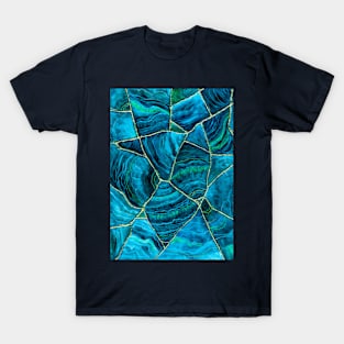 Tulum Cenote Geode Abstract T-Shirt